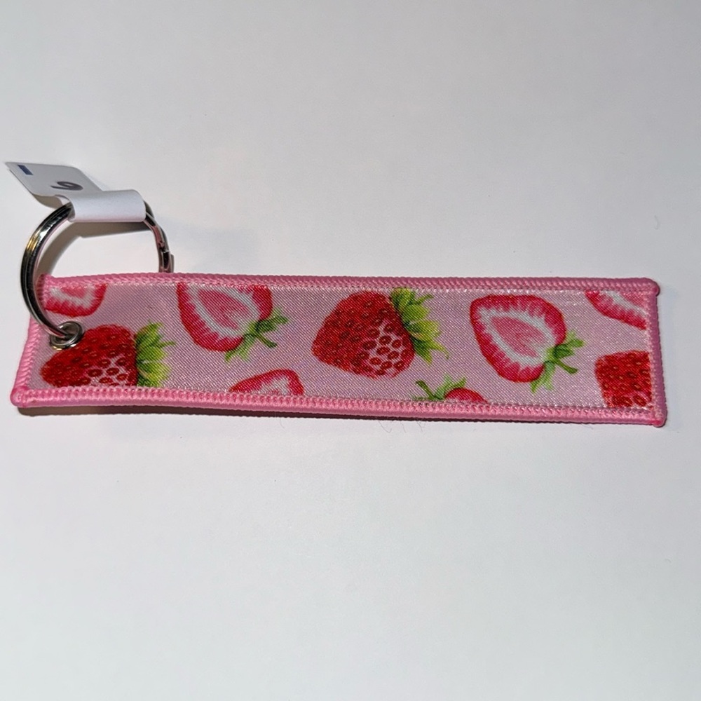Strawberries Keychain Tag